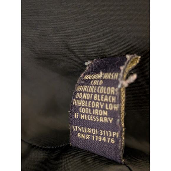 US Polo Assn Women’s Size Large Puffer Coat Jacket Black Hooded Zip Up - Picture 8 of 9